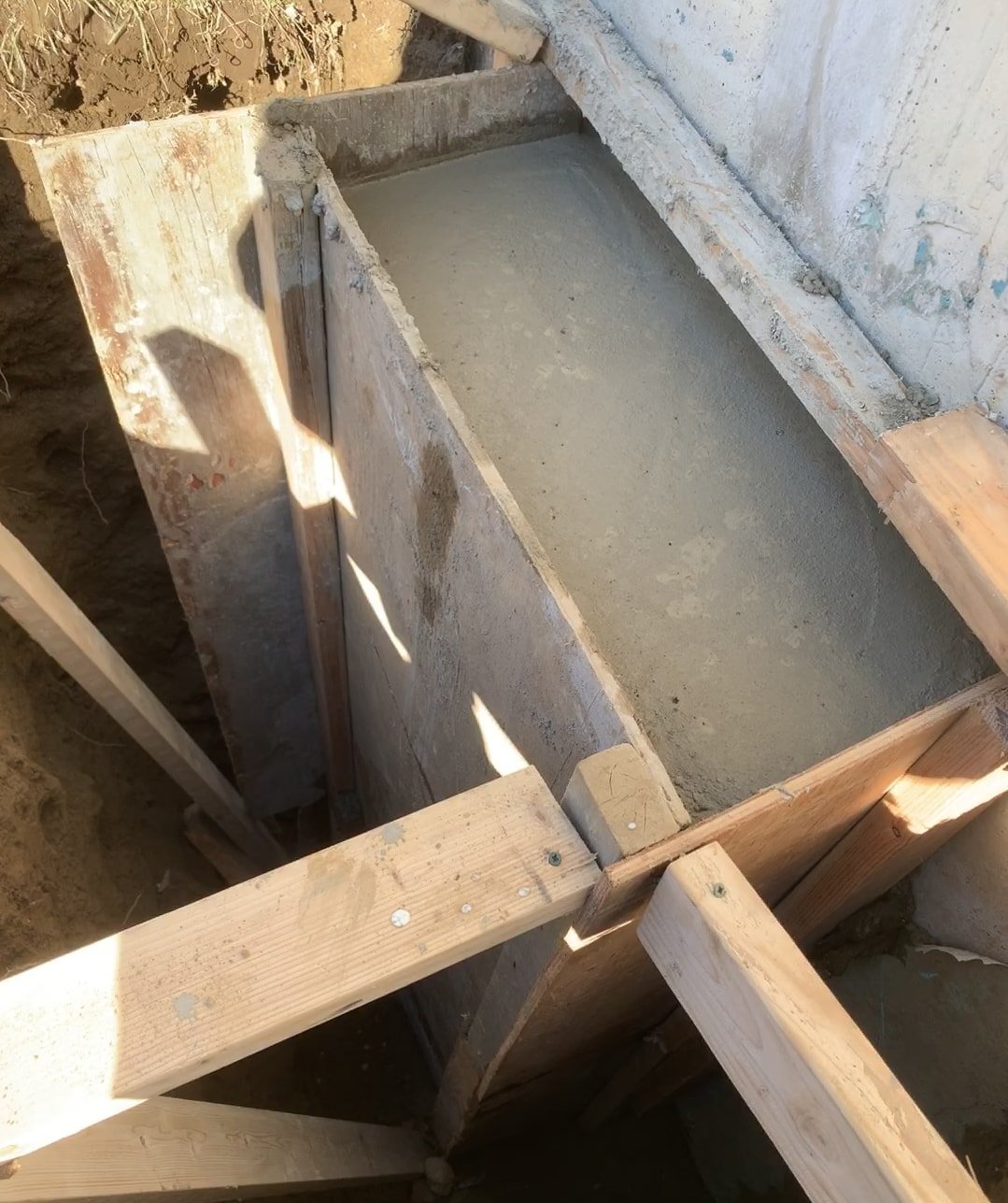 undersized foundation footer rebuild with reinforced rebar and high-strength concrete in Westport, CT — after