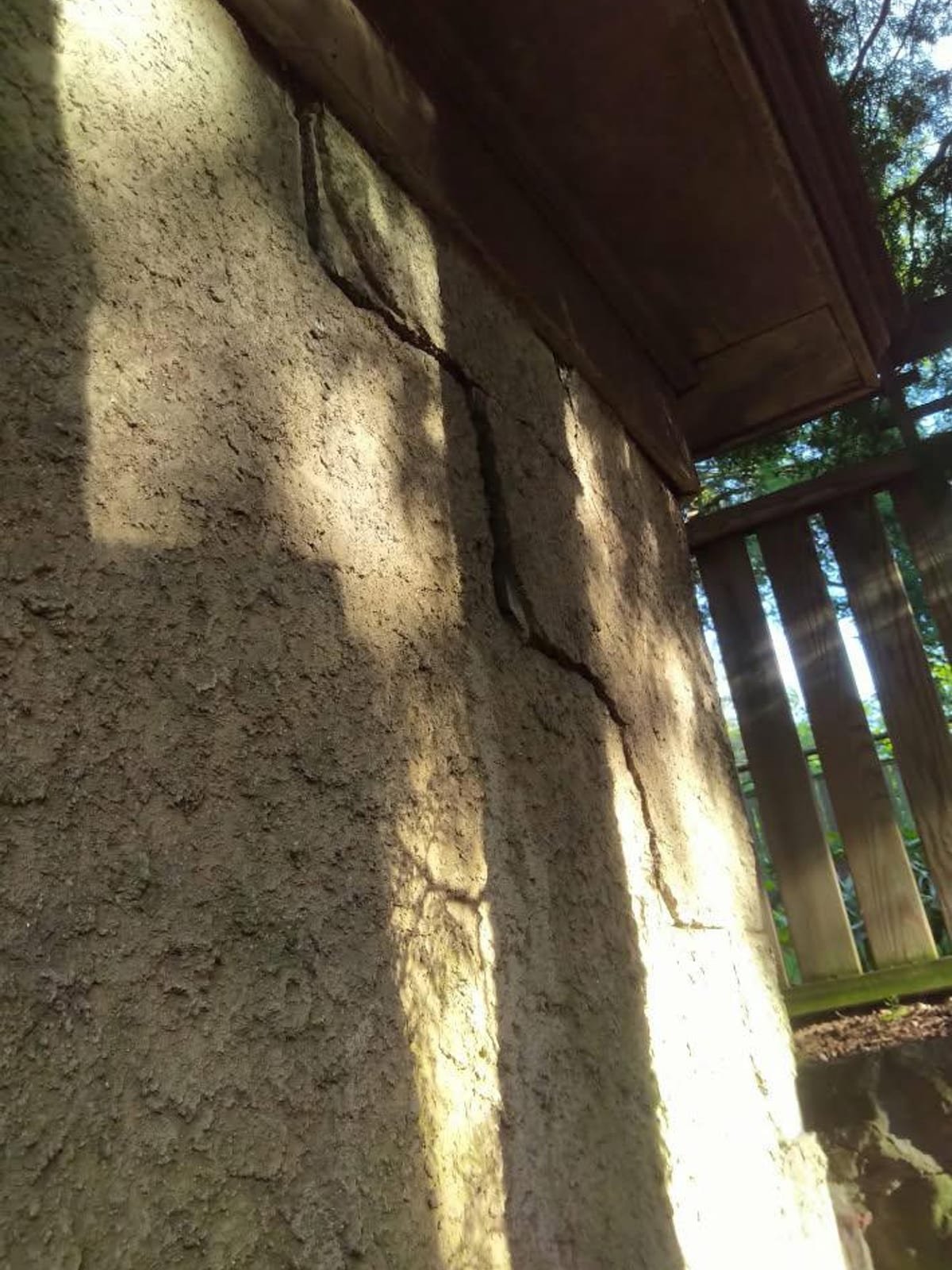 Job-site photo 4: foundation wall crack repair with carbon fiber grid and garage slab rebuild in Westport, CT