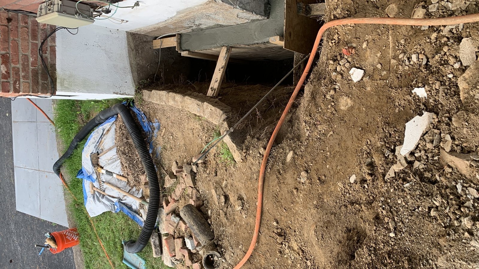 After: second foundation footer section rebuild at the same property in Yorktown Heights, NY