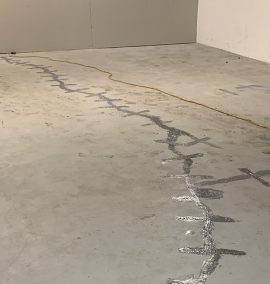 concrete floor crack repair